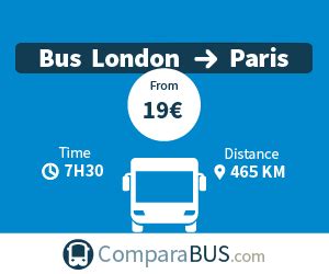 cheap tickets london to paris coach